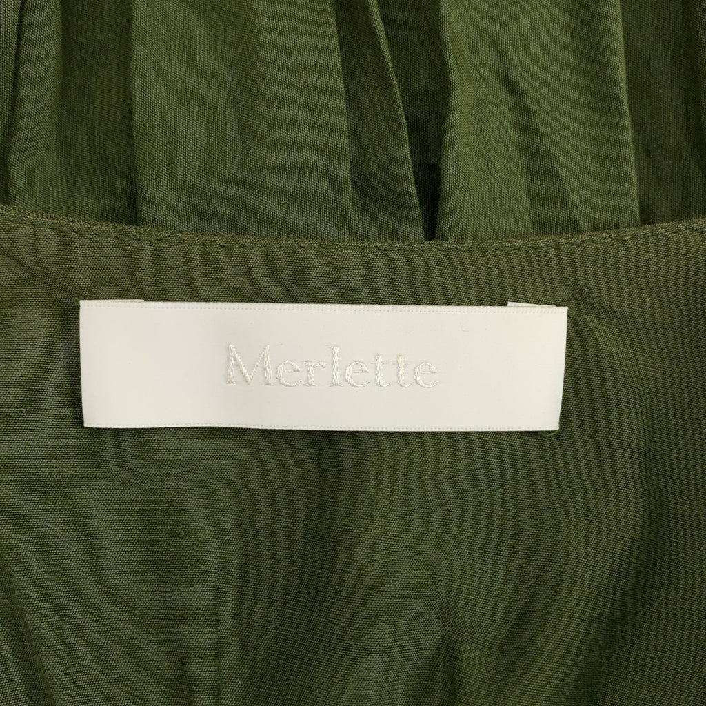 MERLETTE / マーレット | コットン シルク ティアードワンピース | XS | レディース
