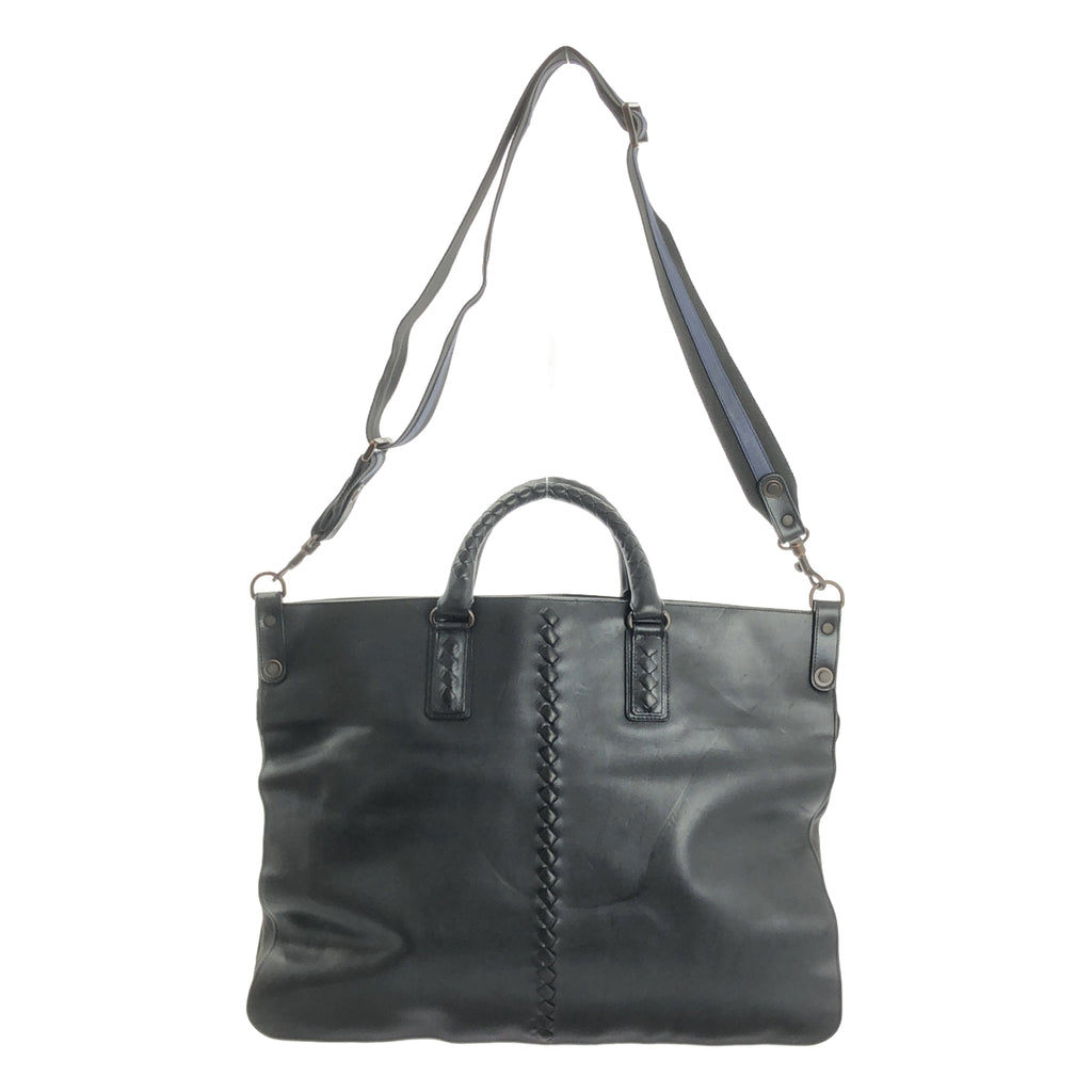 BOTTEGA VENETA / 보테가 베네타 | 2way 가죽 토트 백 | 블랙 | 남성