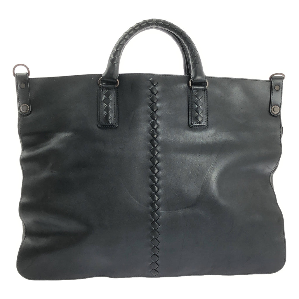 BOTTEGA VENETA / 보테가 베네타 | 2way 가죽 토트 백 | 블랙 | 남성