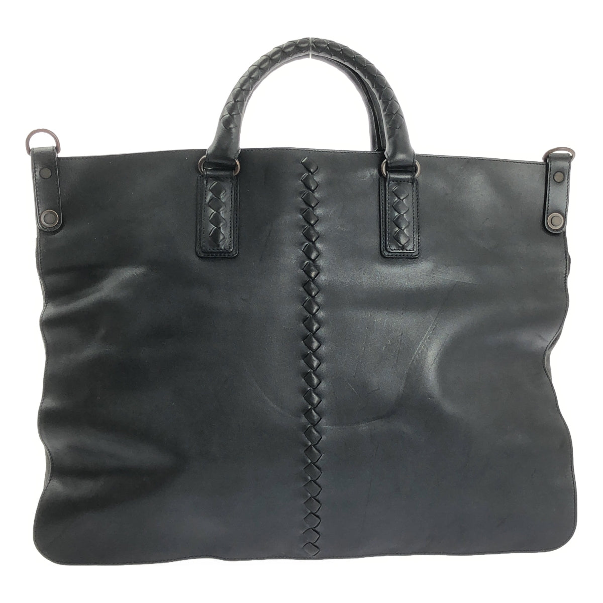 BOTTEGA VENETA / 보테가 베네타 | 2way 가죽 토트 백 | 블랙 | 남성