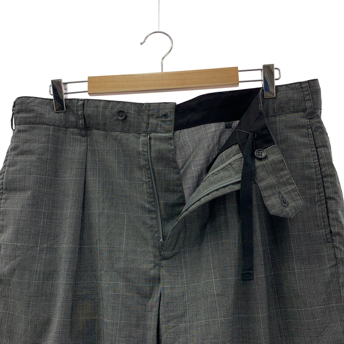 Engineered Garments / エンジニアドガーメンツ | グレンチェック タック ワイド ショート パンツ ショーツ | L | メンズ