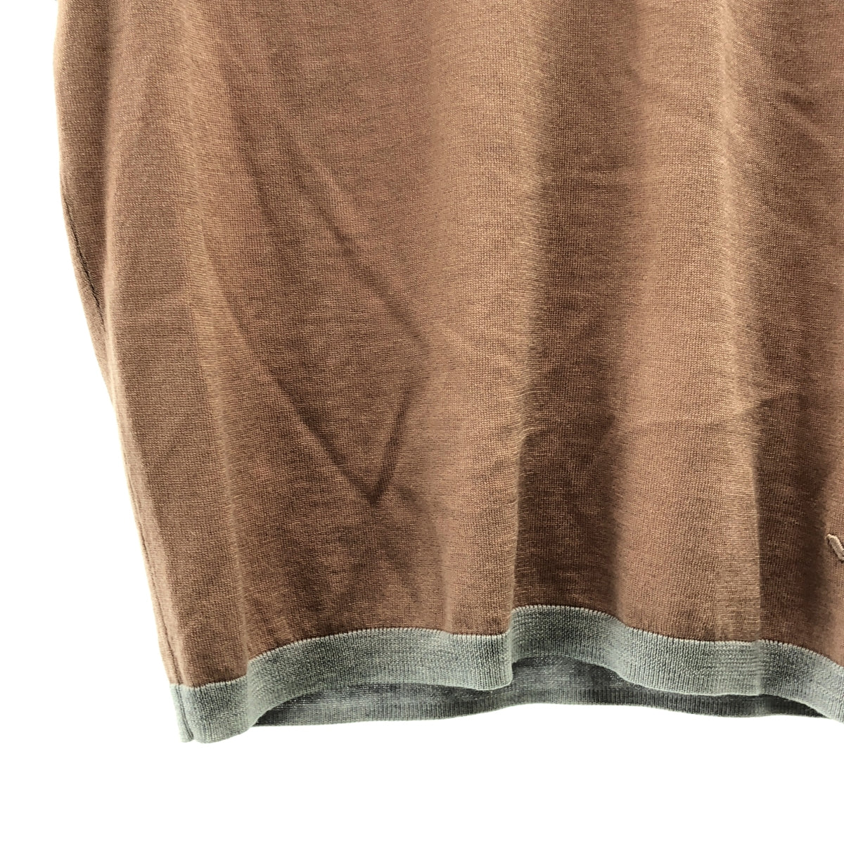 EMPORIO ARMANI / 엠포리오 아르마니 | ASV Lyocell and virgin wool-blend jumper / 실크 블렌드 로고 서머니트 컷소우 | XS |