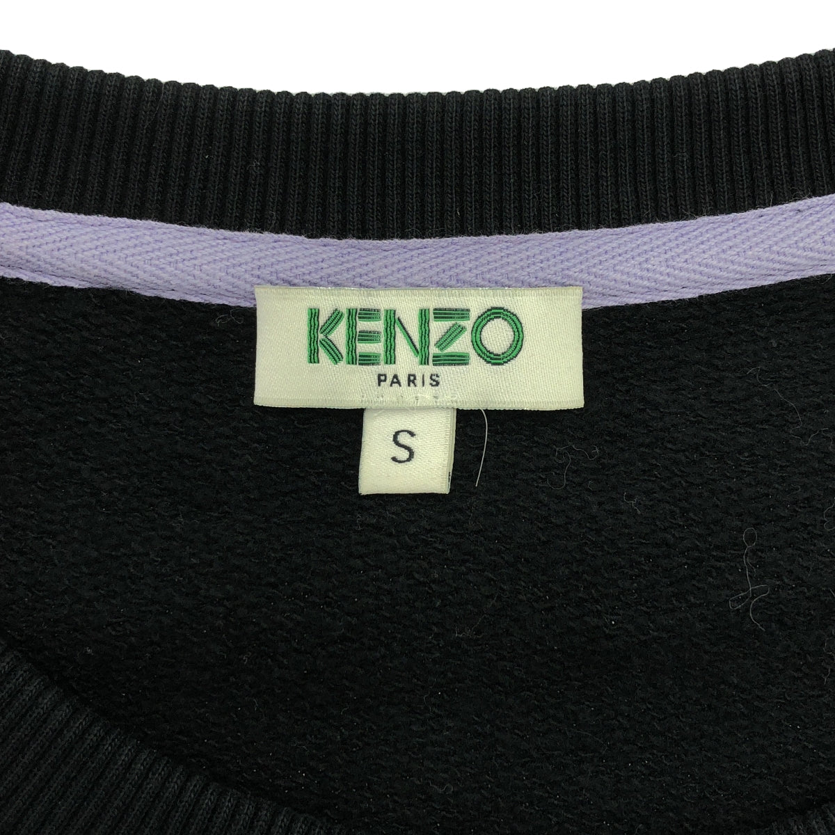 KENZO / 켄조 | Embroidery Flower Sweatshirt 자수 스웨트 | S | 블랙 | 여성