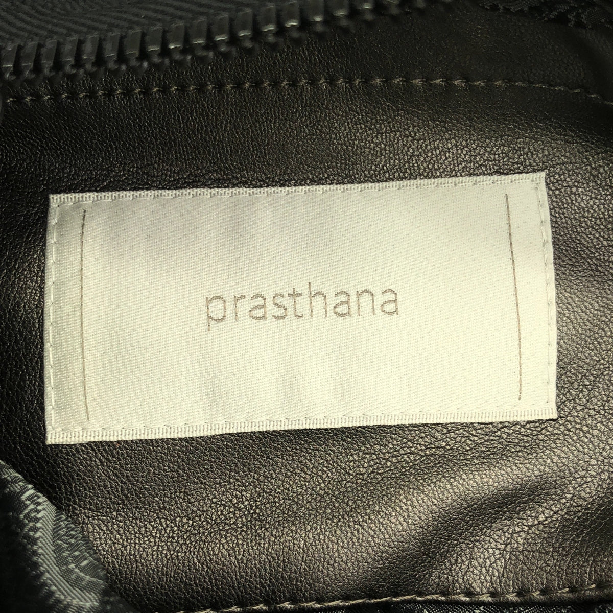 [新] prasthana / Prasthana |皇家皮革通勤吊帶 | F |黑色 |男士