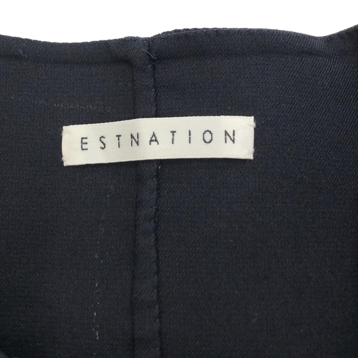 ESTNATION / ESTNATION | River No-Collar Coat | 36 | Navy | Women's