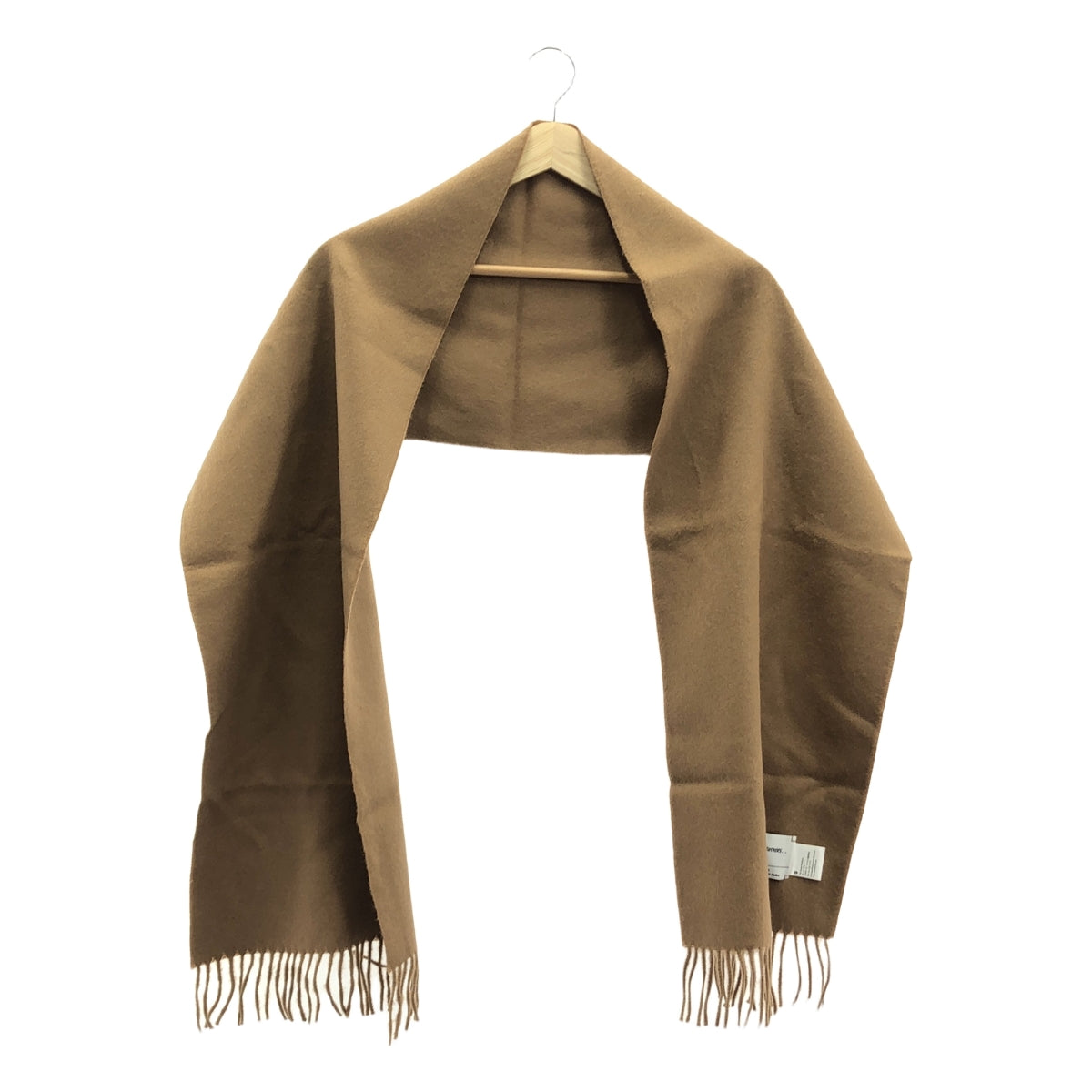 THE INOUE BROTHERS / ザイノウエブラザーズ | BRUSHED SCARF ベビーアルパカ プレーン マフラー | ブラウン | メンズ