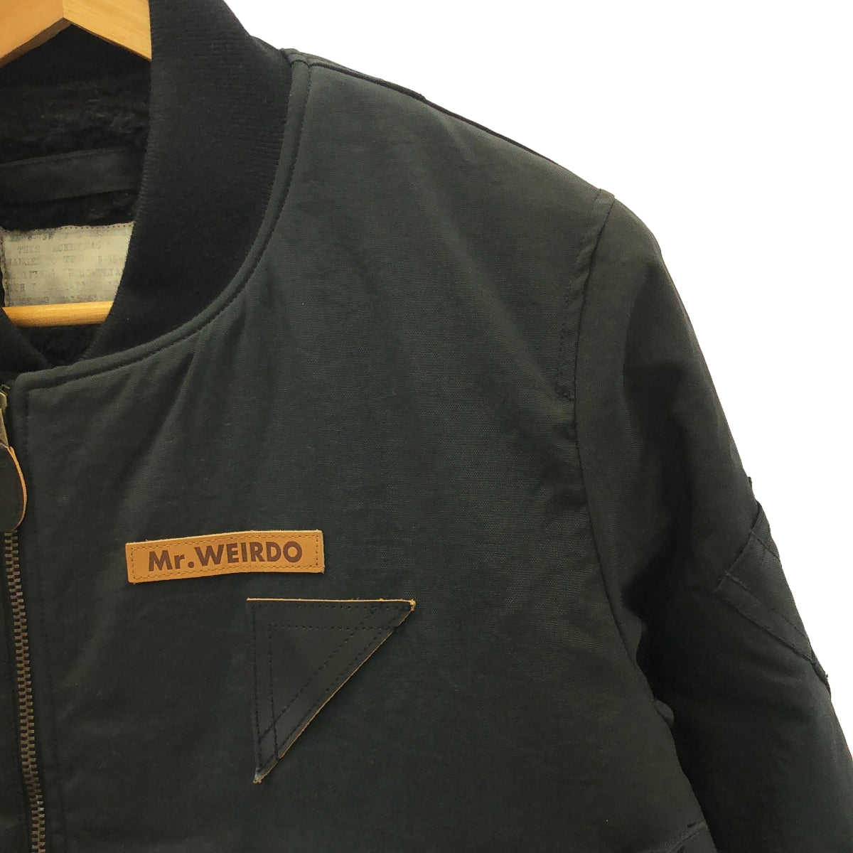 WEIRDO / 위아드 | NONCONFORMIST B-15 JACKET 스텐실 프린트 B-15 군사 비행 재킷 | M | 남성