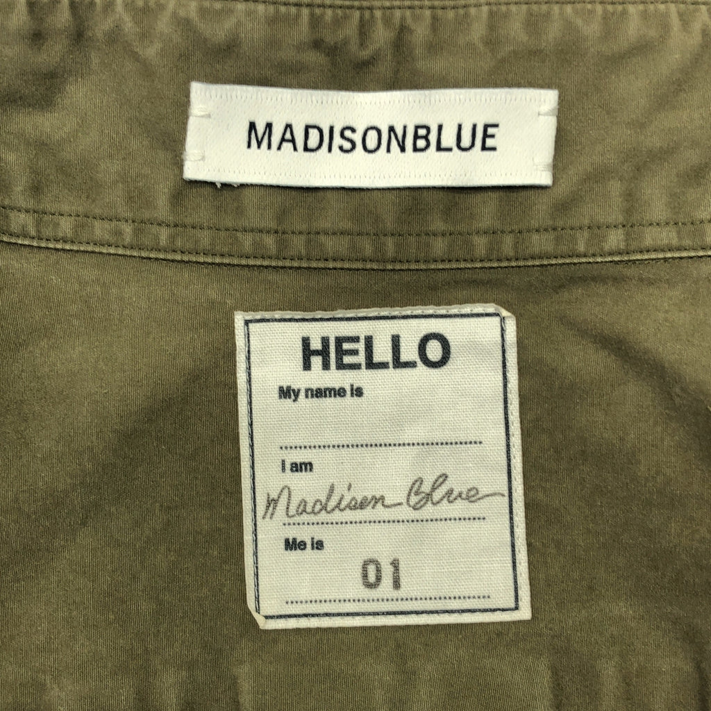 MADISON BLUE / 매디슨 블루 | MADAME WASHED OUT SHIRT / 원포인트 로고 셔츠 블라우스 | 01(S) |