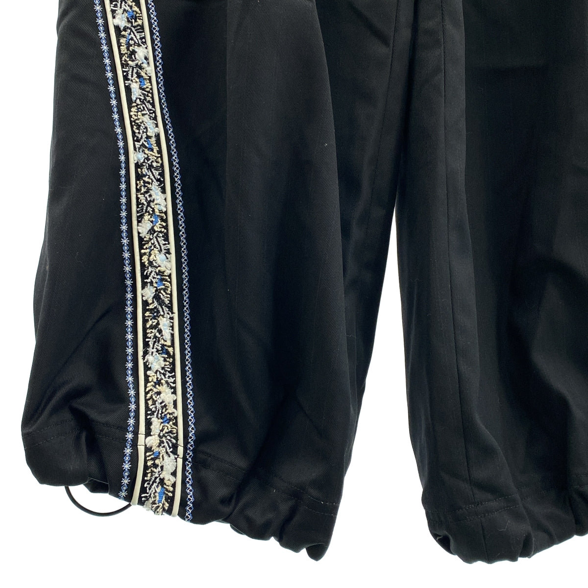 [類似新品] ADERERROR 草坪羊毛與絲質側條紋運動褲 | 尺寸 | 黑色 | 男款