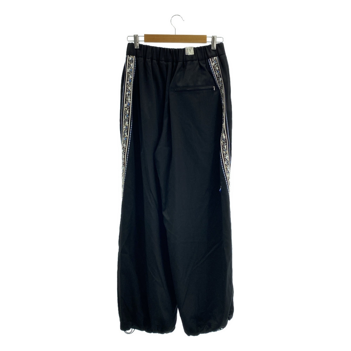 [類似新品] ADERERROR 草坪羊毛與絲質側條紋運動褲 | 尺寸 | 黑色 | 男款