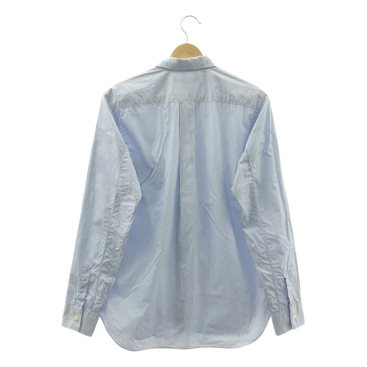 COMME des GARÇONS 襯衫 | 多條紋棉質羈絆襯衫 | M 碼 | 藍色/白色 | 男款