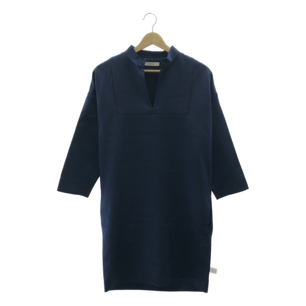 CELINE | Phoebe 絲質羊毛立領洋裝 | 36 碼 | 女款
