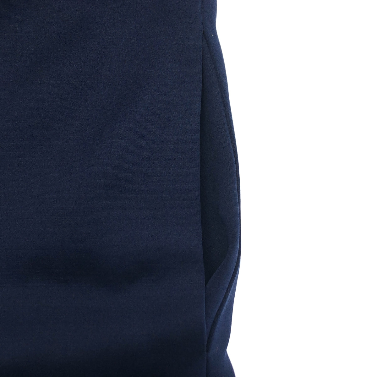 CELINE / セリーヌ | フィービー期 シルク ウール スタンドカラースキッパー ドレス ワンピース | 36 | ネイビー | レディース