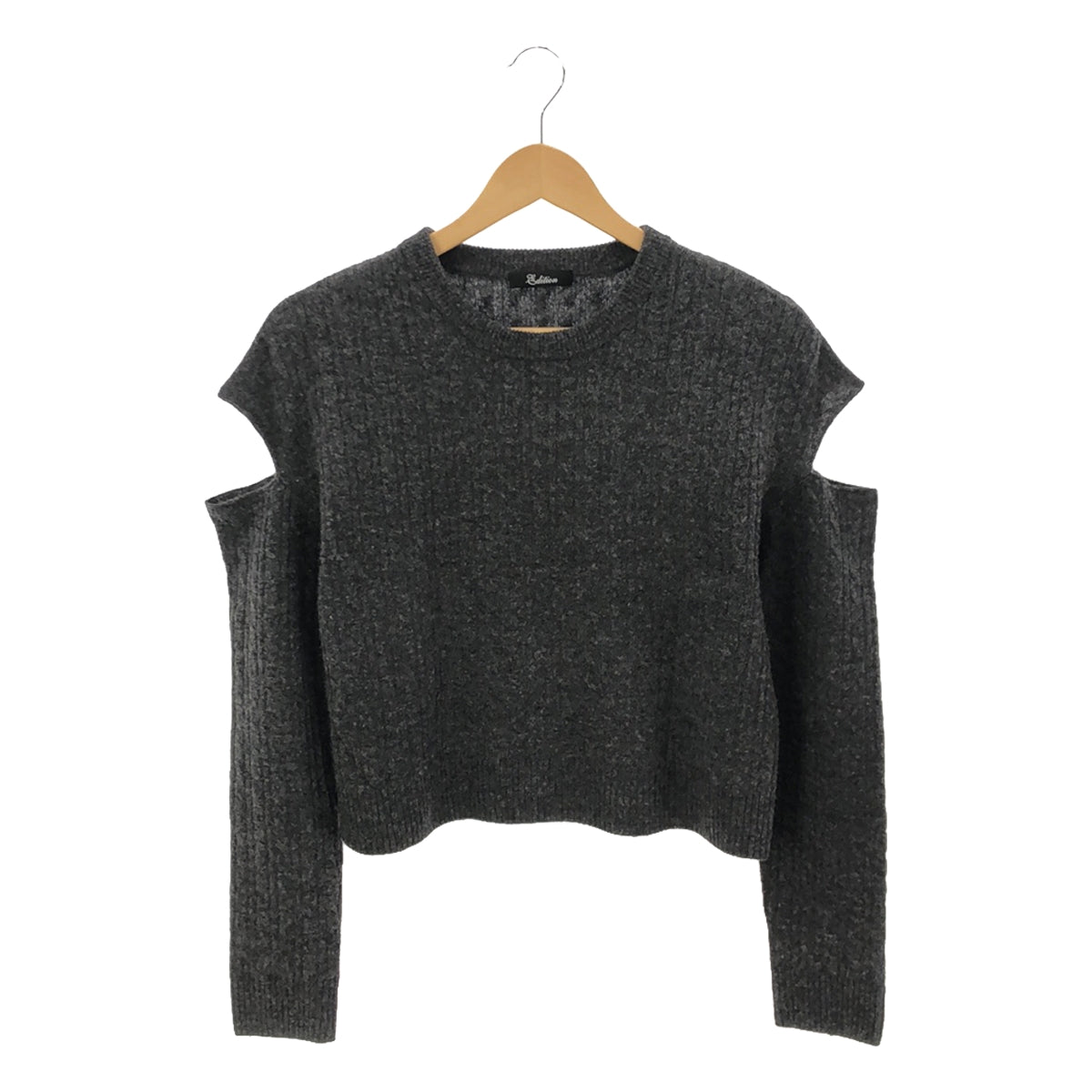 Edition / Edition Tomorrowland | 2023AW | Slit Sleeve Cable Knit Pullover | F | Gray | Women's