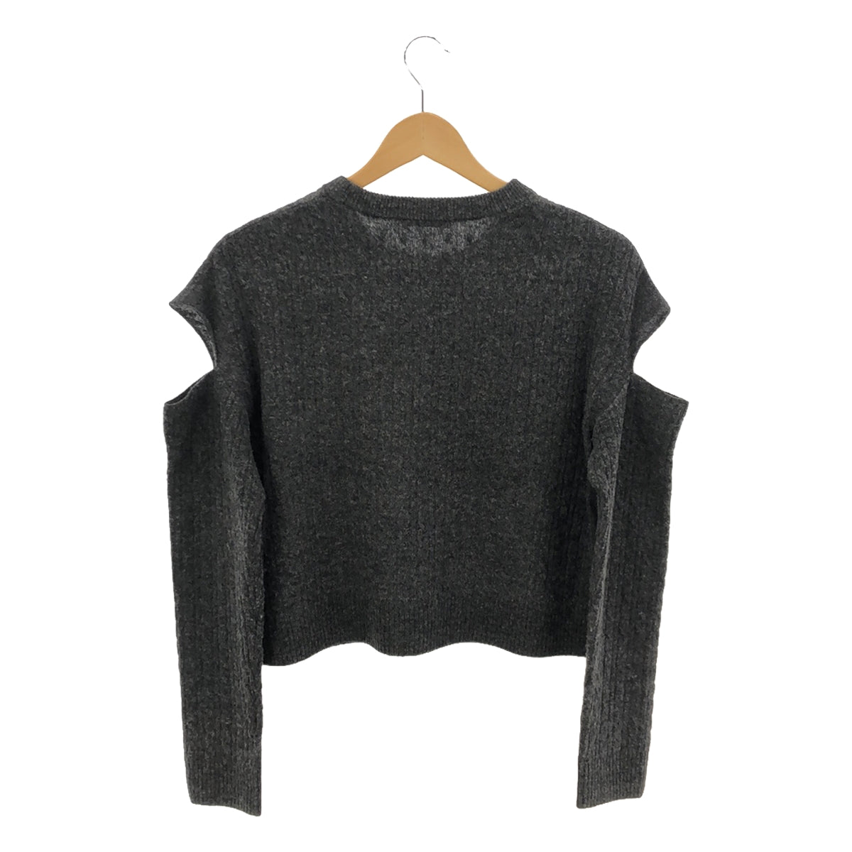 Edition / Edition Tomorrowland | 2023AW | Slit Sleeve Cable Knit Pullover | F | Gray | Women's