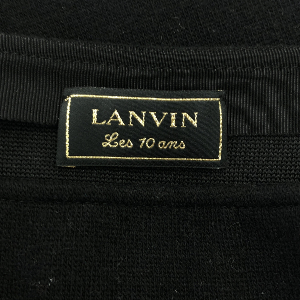 LANVIN / Les 10 ans / 側拉鍊針織裙 | XS |黑色 |女性的