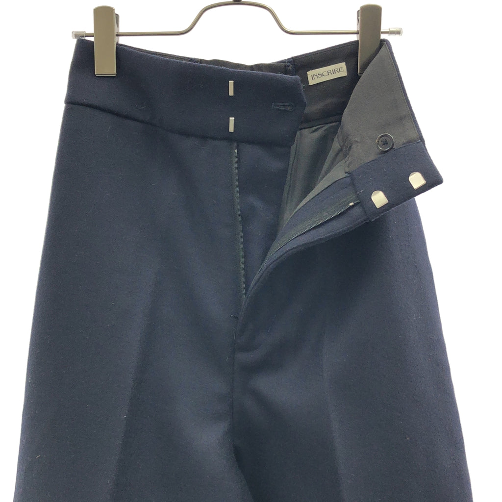 INSCRIRE | 羊毛後繫帶寬褲 |