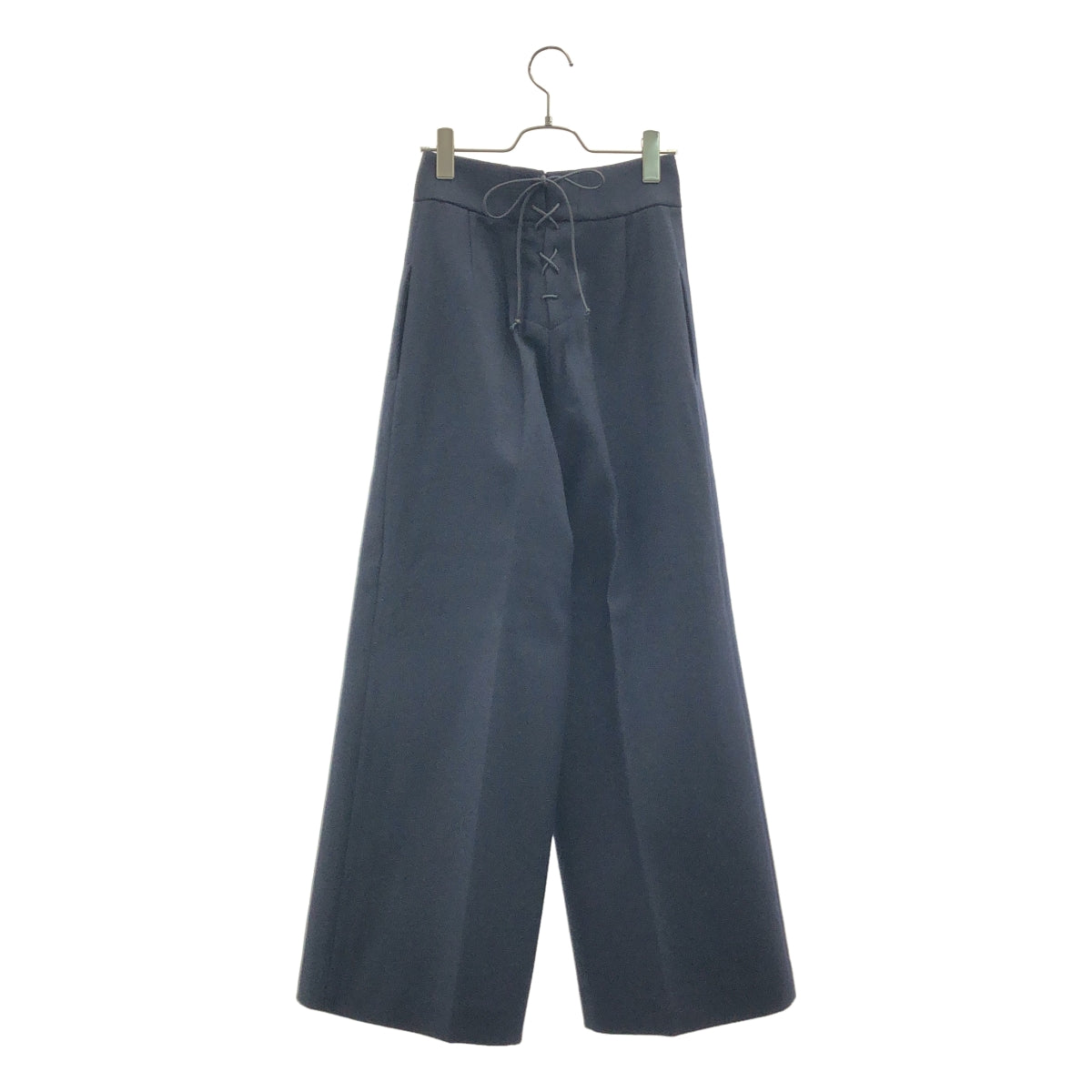 INSCRIRE / 안스쿠리아 | 울 백 레이스 업 와이드 팬츠 |