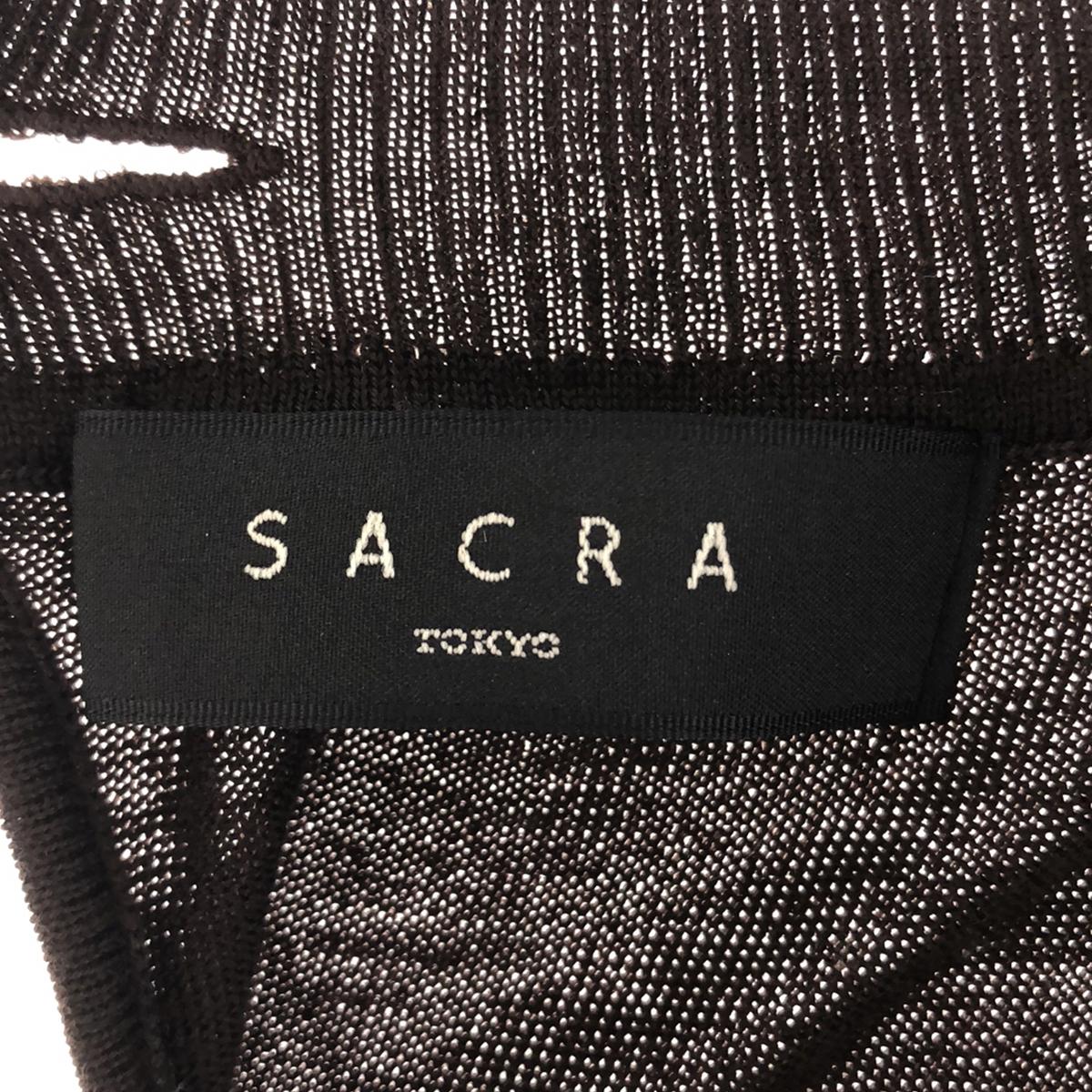 SACRA / 사쿠라 | 울 하이 게이지 니트 원피스 | 38 | 브라운 | 여성