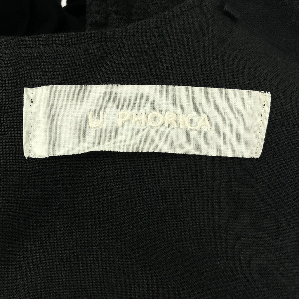 U PHORICA / ユーフォリカ | レーヨン リネン ギャザーワンピース | 1 |