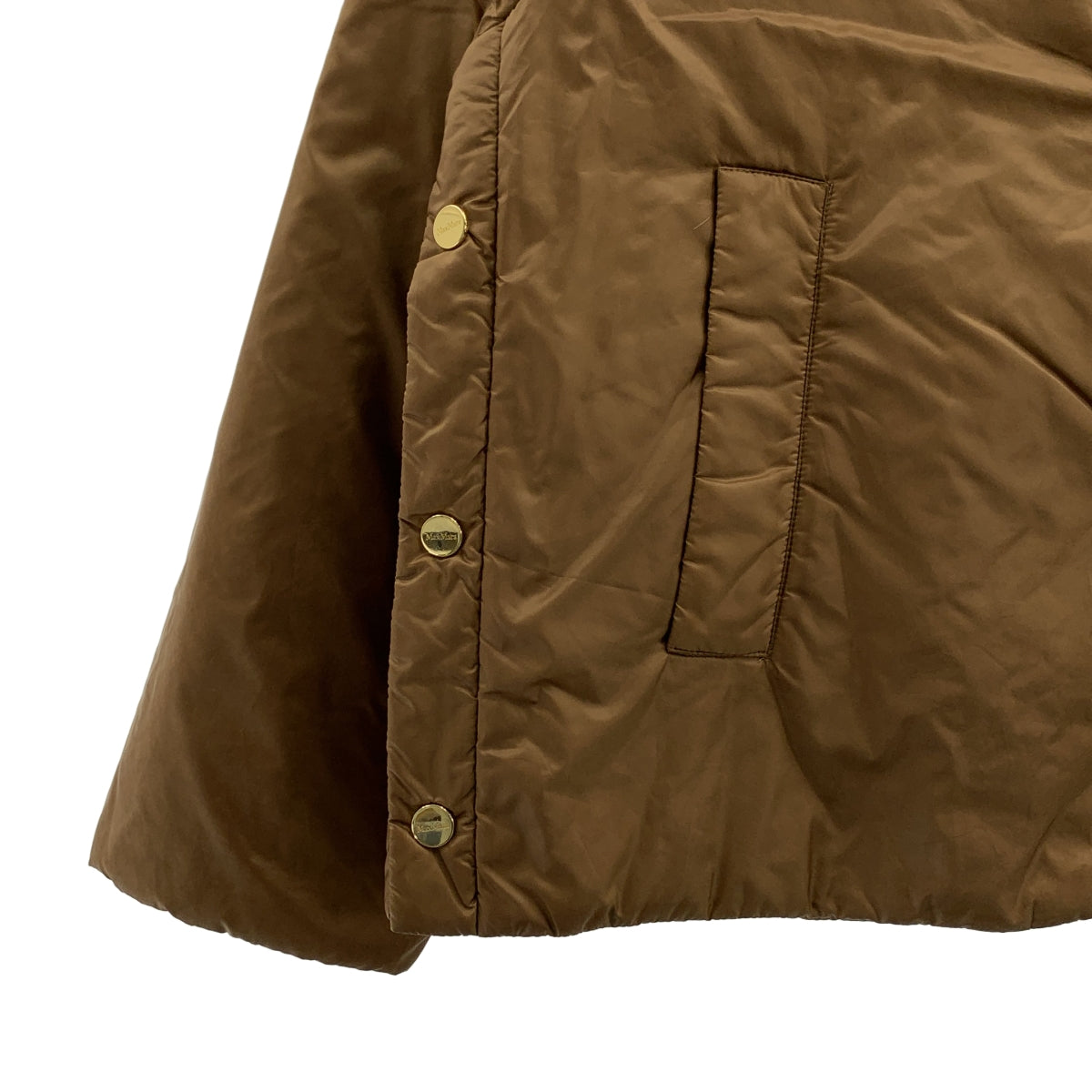 【成色極佳】Max Mara | The Cube CAMELUXE 拉鍊羽絨外套 | 尺寸 36 | 棕色 | 女款