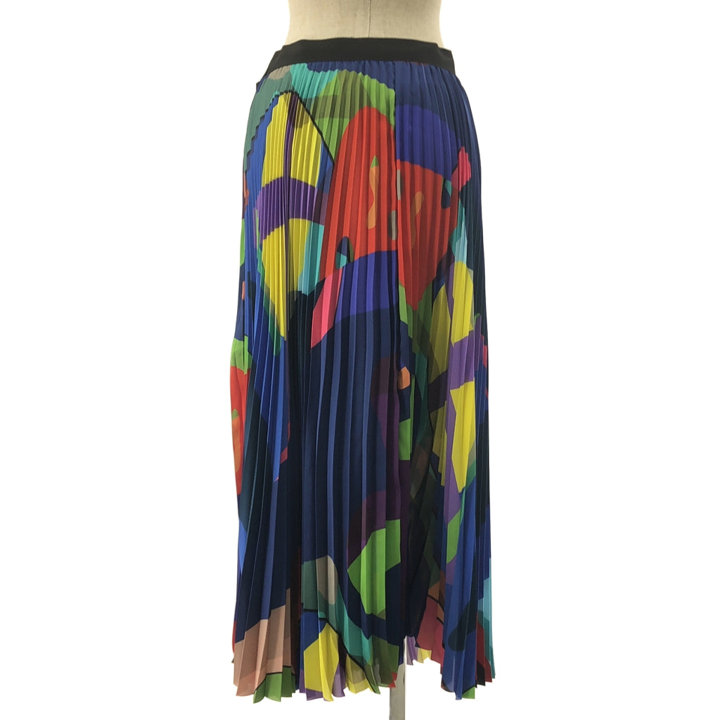 sacai / サカイ | × KAWS Print Satin Skirt プリーツ ロングスカート | 3 | レディース