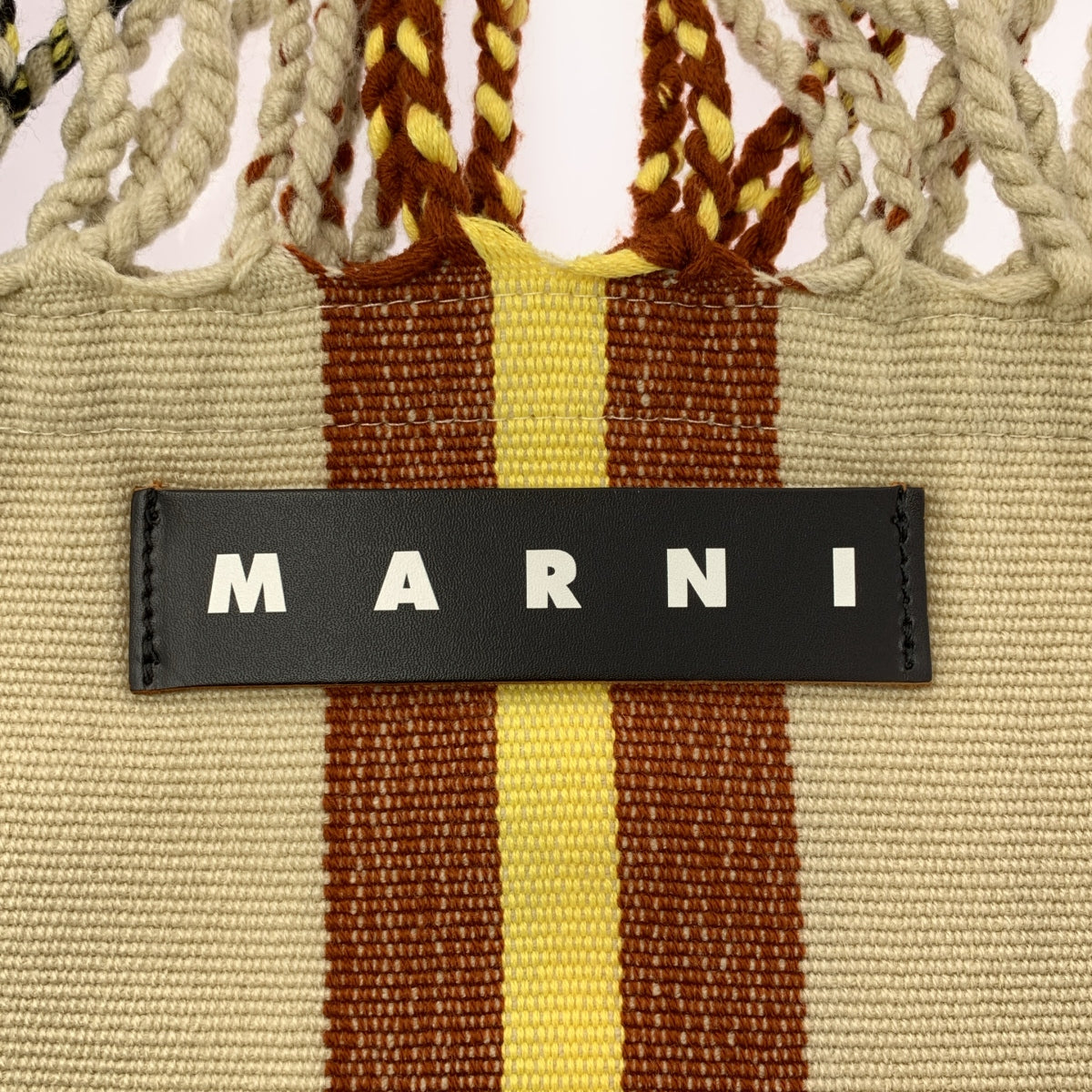 MARNI / 마르니 | 스트라이프 마켓 해먹백 |