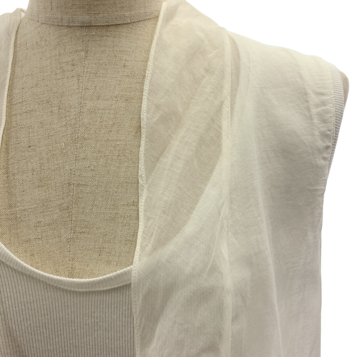 BRUNELLO CUCINELLI | 附口袋的透視無袖上衣 | XS | 女款
