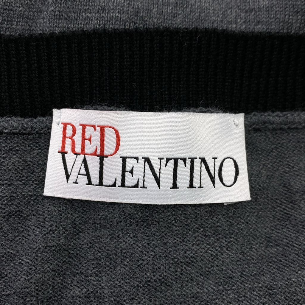 RED VALENTINO / 레드 발렌티노 | 스팽글 리본 크루넥 카디건 |