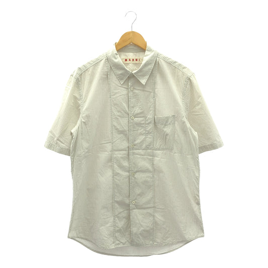 MARNI | Cotton overshirt | 52 | White/Grey | Men's