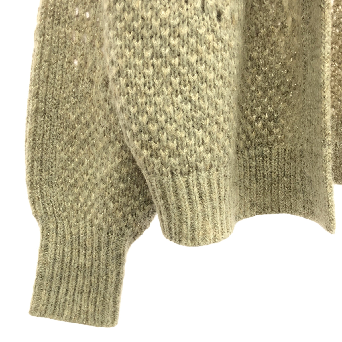 Cloth &amp; Cross / Cross &amp; Cross | Openwork Lamé Loose Cardigan | F | Women's