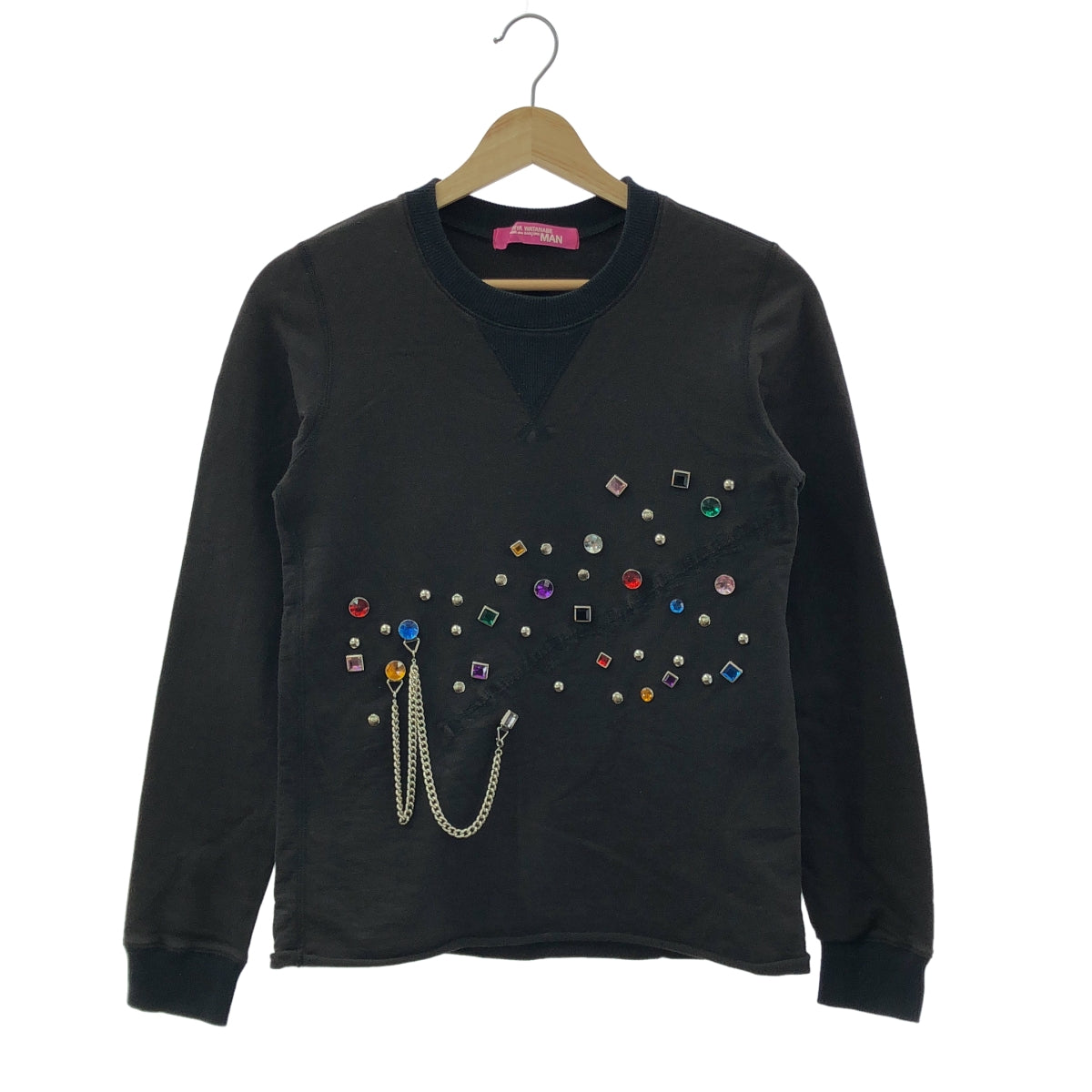 JUNYA WATANABE MAN PINK / 준야와타나베만 핑크 | 2003SS | 비쥬 체인 컷오프 스웨트 트레이너 |