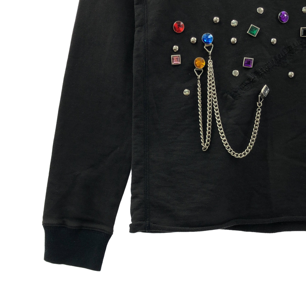 JUNYA WATANABE MAN PINK / 준야와타나베만 핑크 | 2003SS | 비쥬 체인 컷오프 스웨트 트레이너 |