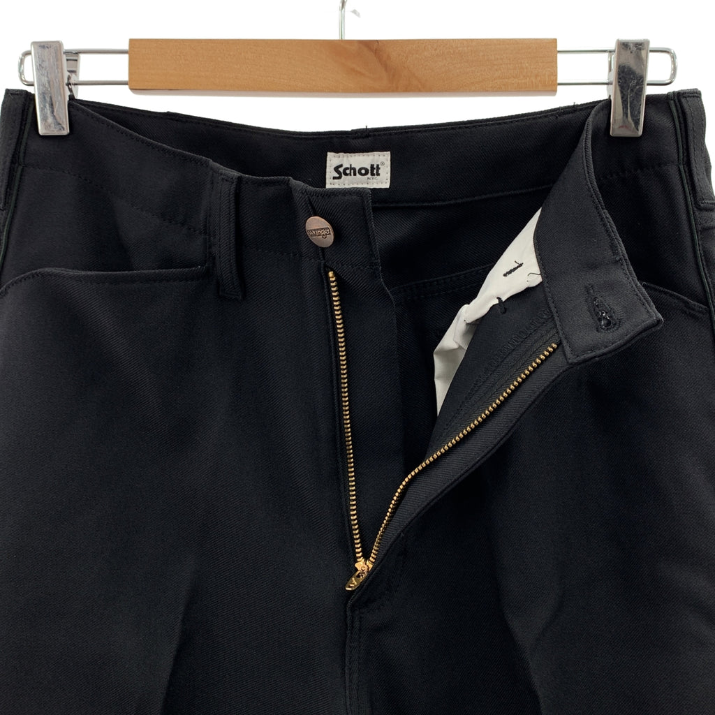 WRANGLER / ラングラー | × Schott サイドライン ストレートパンツ | M | メンズ