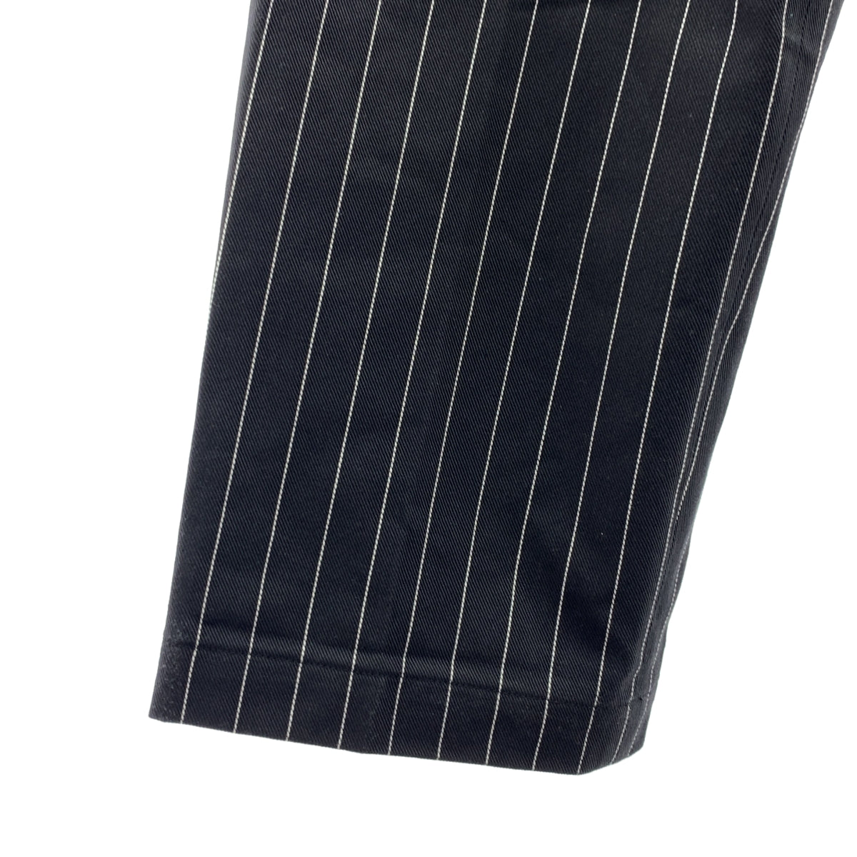 SEQUEL | TYPE-XF 條紋斜紋棉布褲 | L 碼 | 黑色 | 男士