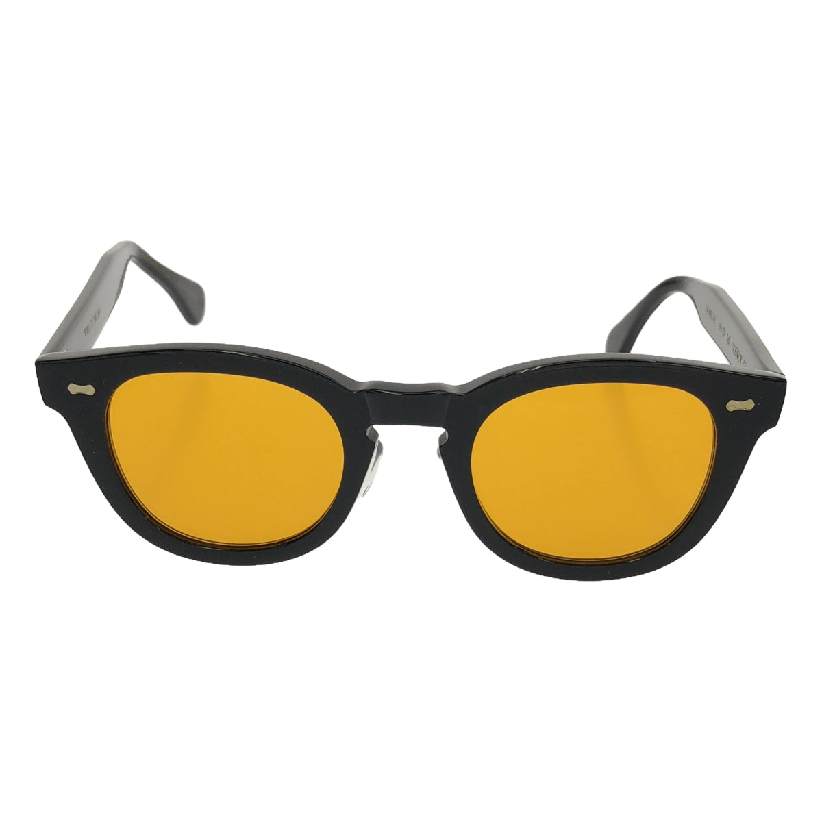 TBD EYEWEAR | DONEGAL / DOEBKOR Color Lens Bio Acetate Frame Sunglasses / Eyewear | 49□23 | Frame: Black / Lens: Orange