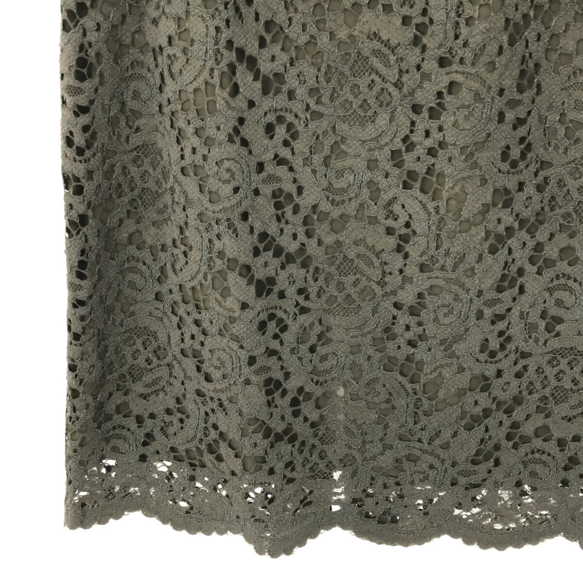 Loulou Willoughby | Floral Lace Long Skirt | 2 | Khaki | Women's