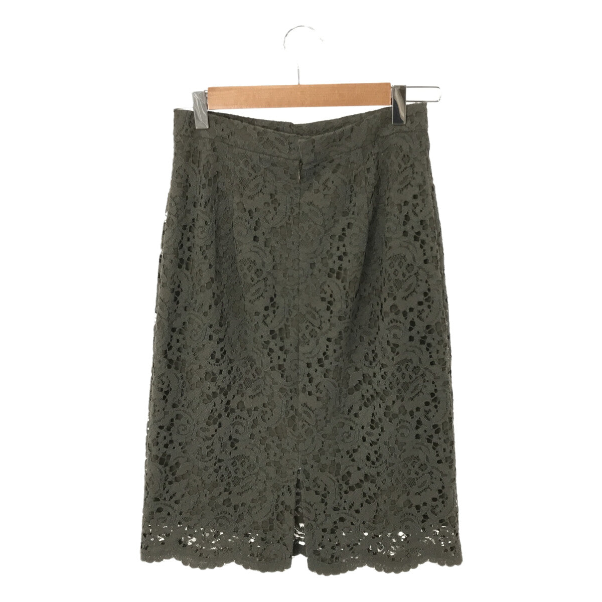 Loulou Willoughby | Floral Lace Long Skirt | 2 | Khaki | Women's