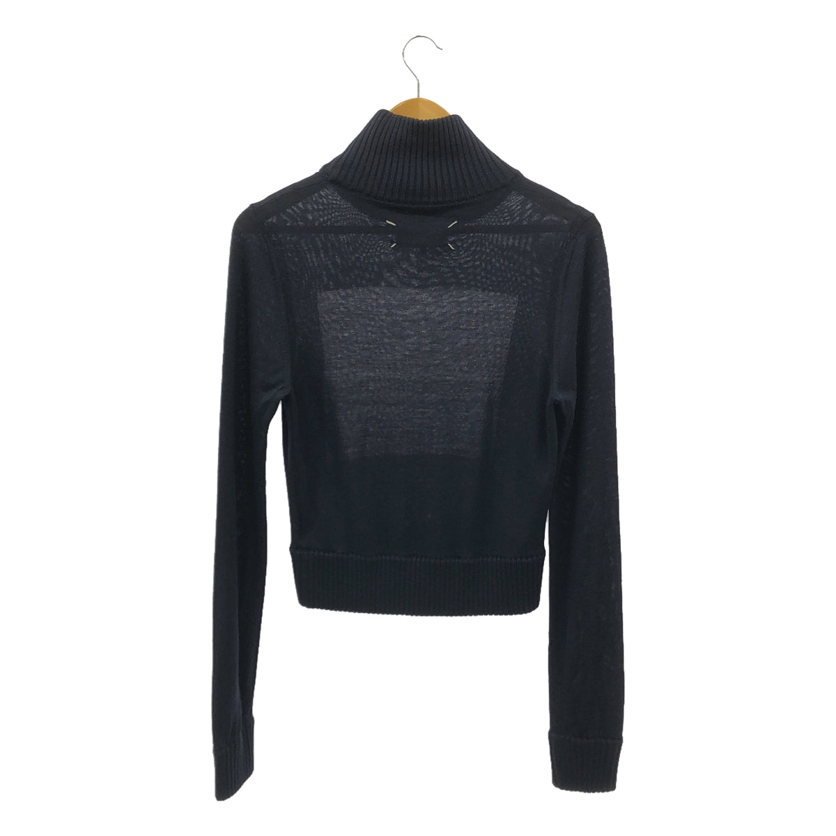 Maison Martin Margiela | Bicolor high neck knit | Navy | Women's