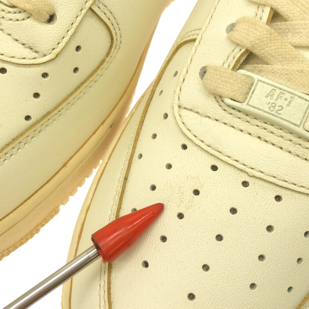 【미품】 NIKE / 나이키 | 2021 | AIR FORCE 1 LOW 07 LV8 MADE YOU LOOK 에어포스 1 로우 메이드 유룩 스니커즈 | 29 | 아이보리 | 남성