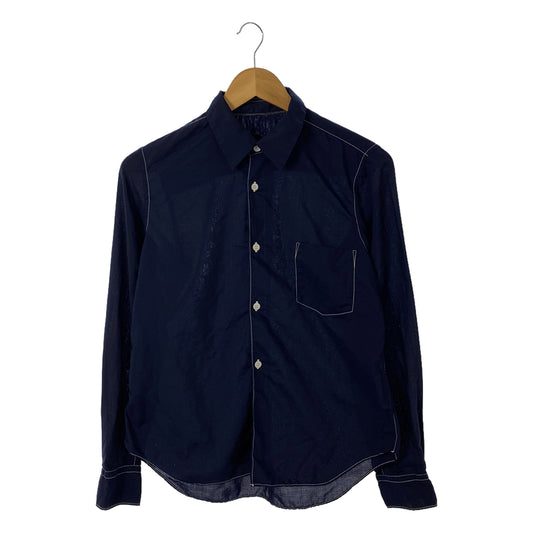 COMME des GARCONS COMME des GARCONS / Comme des | 2015AW | Stitch design shirt | S | Navy | Women's