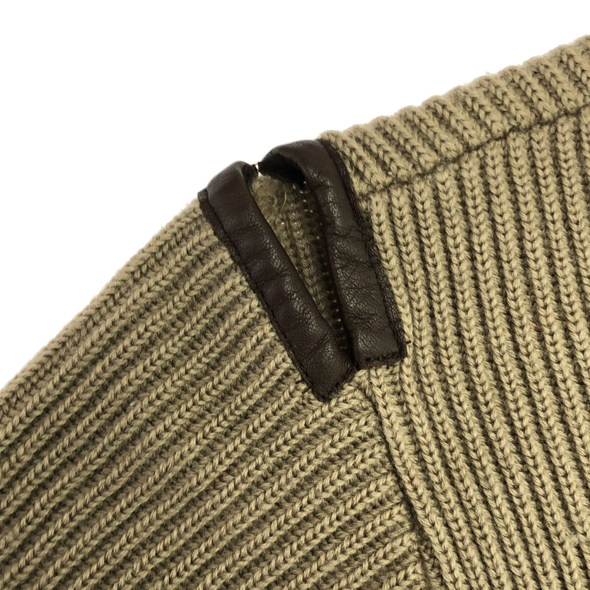 UNRIVALED / アンライバルド | ショルダーベンチレーション ウールニット | M | ブラウン | メンズ