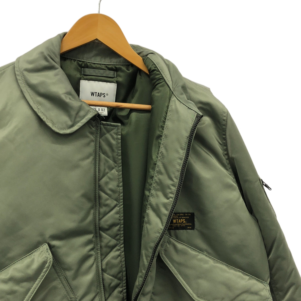 WTAPS / ダブルタップス | CWU JACKET NYLON TWILL ナイロン ツイル ジャケット | 2 | カーキ | メンズ