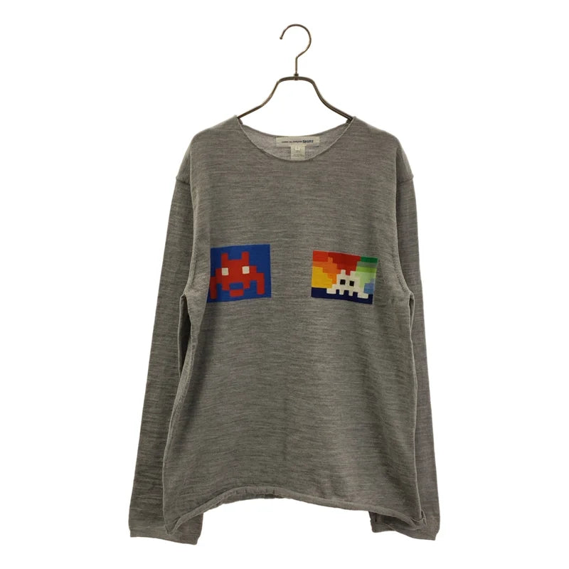 COMME des GARCONS SHIRT / コムデギャルソンシャツ | 2022AW | スペースインベーダー ニット | L | メンズ
