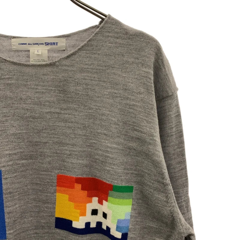 COMME des GARCONS SHIRT / コムデギャルソンシャツ | 2022AW | スペースインベーダー ニット | L | メンズ