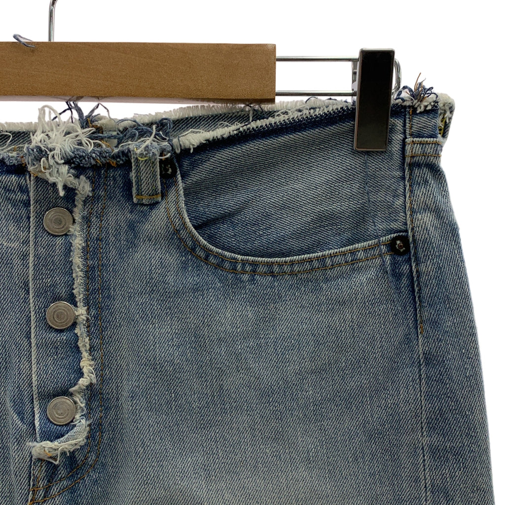 MADISON BLUE / マディソンブルー | ヴィンテージ加工 カットオフ バックスリット デニムスカート | 00 | インディゴ | レディース