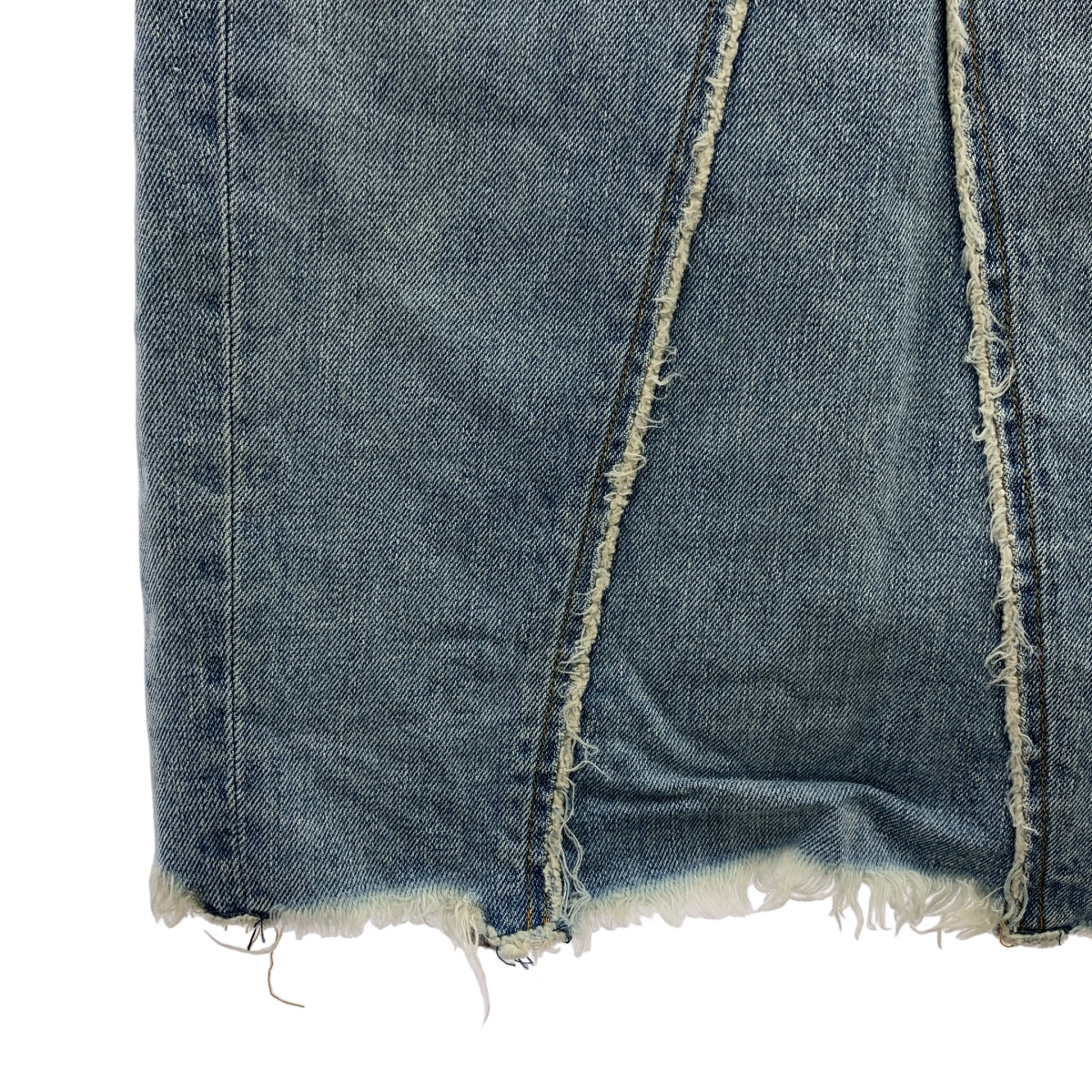 MADISON BLUE / マディソンブルー | ヴィンテージ加工 カットオフ バックスリット デニムスカート | 00 | インディゴ | レディース