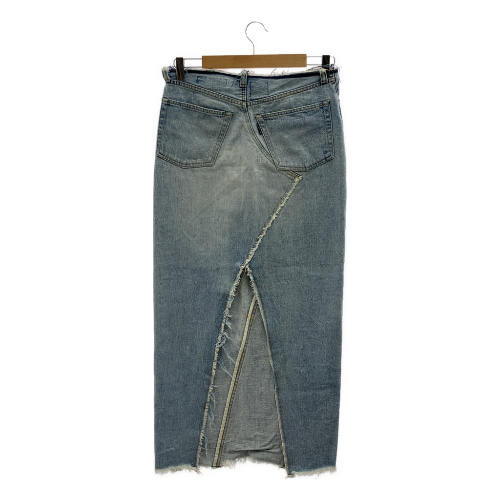 MADISON BLUE / マディソンブルー | ヴィンテージ加工 カットオフ バックスリット デニムスカート | 00 | インディゴ | レディース