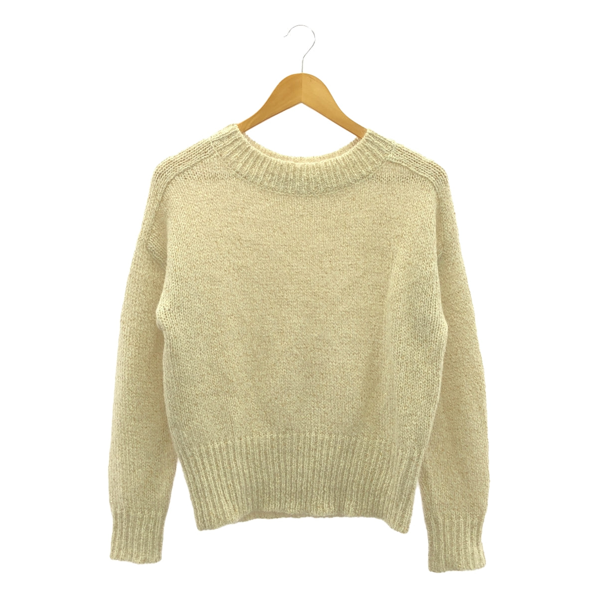 martinique / 마르티니크 | 스팽글 보트 넥 니트 | F | 아이보리 | 여성