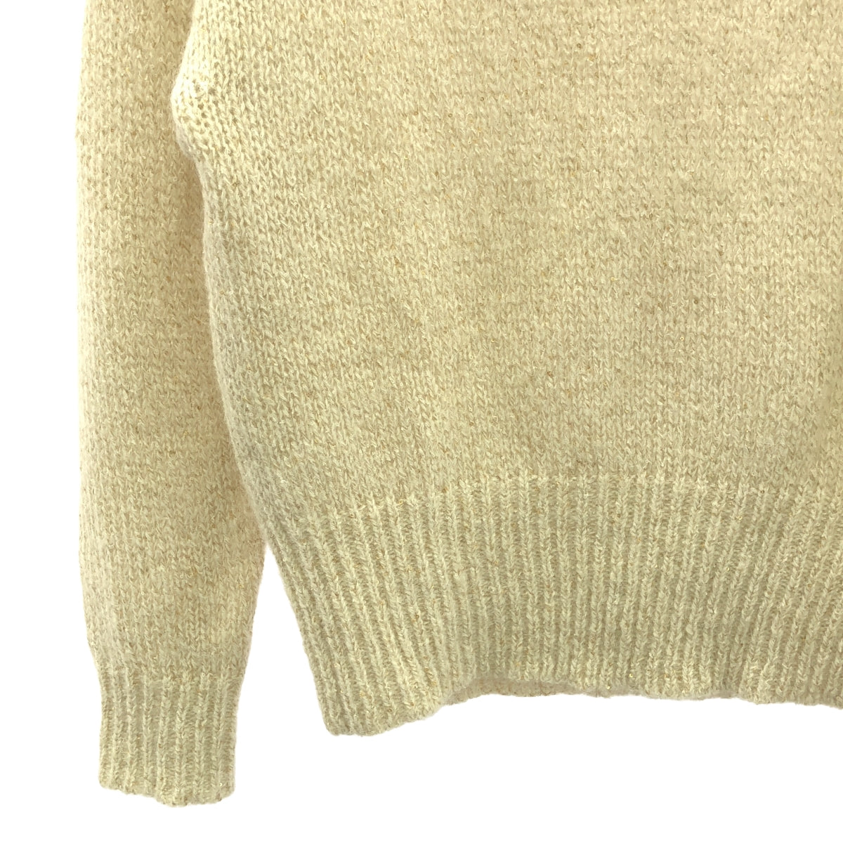 martinique / 마르티니크 | 스팽글 보트 넥 니트 | F | 아이보리 | 여성